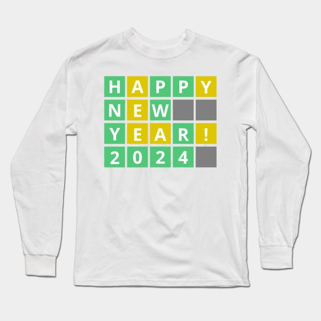 Happy New Year 2024 Long Sleeve T-Shirt by stressless